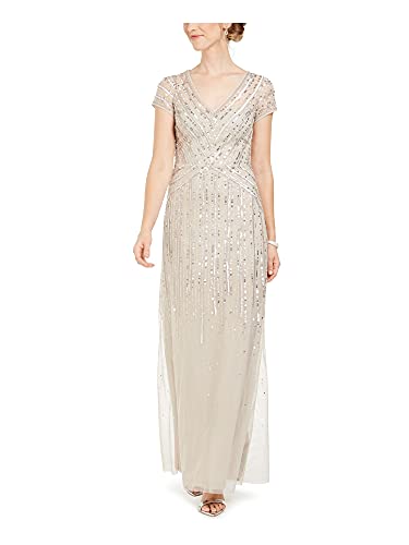 Image of Adrianna Papell Women's Long Beaded Dress