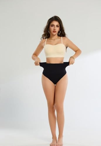 Image of ALYNE Women's Thong Shapewear with Anti-Rolling Strip, High Waist Tummy Control, Butt Lifting Body Shaper Girdle Briefs for Women, Waist Slimming Shaping Panties