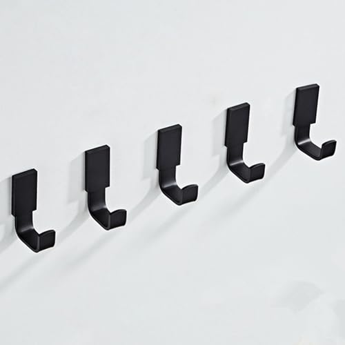 Flybath DF20180628OBB50-G5 Coat Hook Brass Robe Towel Hooks Contemporary Style Matte Black Finish Wall Mounted cover