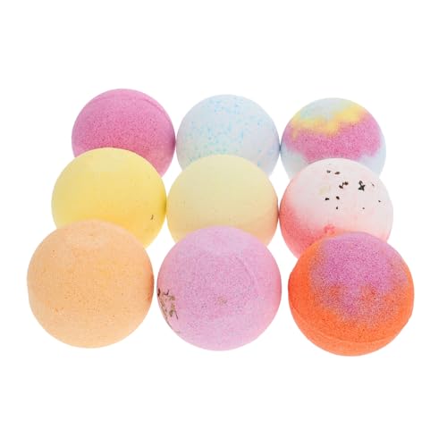 FRCOLOR Present Set of 9 Bath Bath Balls Natural Skincare Portable Spa Experience for Her or Yourself