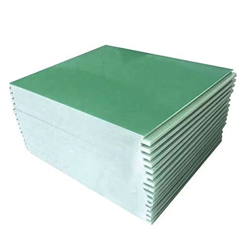CHALKE Fiberglass Sheet, 0.2/0.5/1/2/3mm Thickness FR4 Fiberglass Sheet Water-Green Epoxy Plate 3240 FR-4 Epoxy Resin Board Glass Fibre 3D 1PCS (Color : 330MM x 330MM, Size : 0.5mm)
