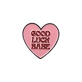 PLITI Singer Inspired Gift Midwest Princess Gift Album Music Lover Gifts Good Luck Babe Heart Brooch Pin For Singer Fans (babe heart pinU)
