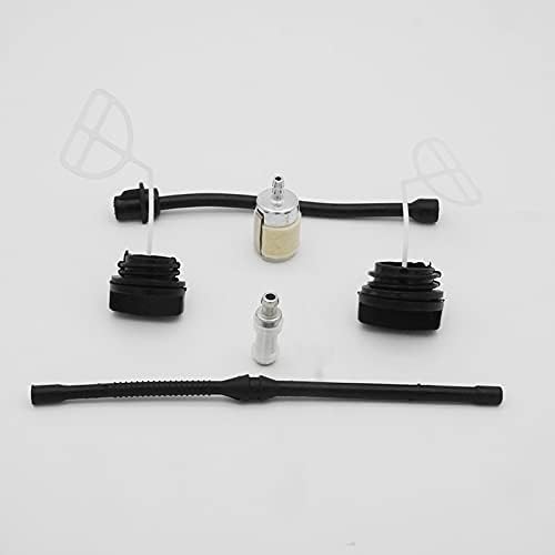 Oil Fuel Cap Oil Fuel Filter Oil Fuel Pipe Kit For 4500 5200 5800 45cc 52cc 58cc Chainsaw Gas Saws Replacement replacement parts