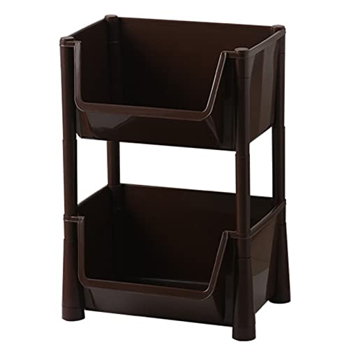 HNXMJ Estante multiusos de 2 niveles, estante de exhibición de esquina que ahorra espacio, estante de almacenamiento pequeño ajustable, unidades de almacenamiento de pie para cocina, baño, despensa