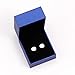 White Gold Plated Sterling Silver Dot Stud Earrings 3mm-10mm Options, Flat Round Disc Studs Hypoallergenic Jewelry (3mm)