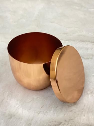 Image of Non Airtight Copper plated Jar (Pack of 1) - Return Gift
