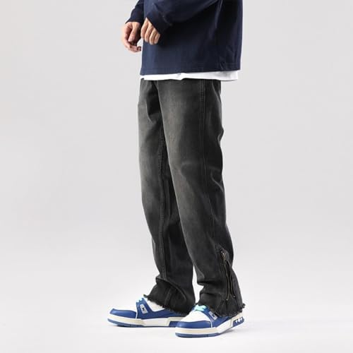 Jeans Pants Trousers Denim Thin Men's Loose Straight Leg Spring Casual Versatile Handsome2