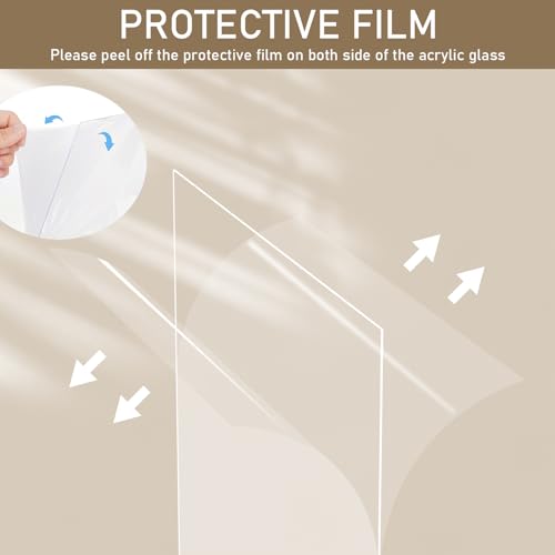 2 Pack 70x50cm Picture Frames with A2 Mount, Black 50x70cm Photo Frames, Poster Frame with Safe Perspex Front, Wall Mounting - Image 3