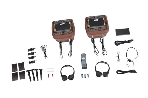 GM Accessories 23352779 Rear-Seat Entertainment System with DVD Player in Ebony Leather