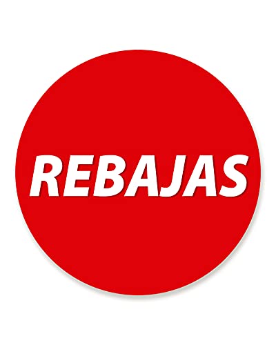 Olmedo Servicios Integrales Vinilos de Descuento Rebajas 50x50 cm - Cartel Adhesivo Ofertas