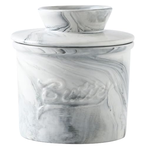Tarro de mantequilla | Mantequilla de cerámica con tapa, para comidas familiares y cenas de picnic y ocasiones especiales