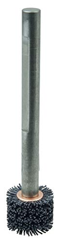 Image of Weiler 17210 Bore-Rx 1-1 /4 inchDia. Internal Brush Deburring Tool, .026 /120CG Crimped Fill, 3 /8 inch Stem, Made in The USA
