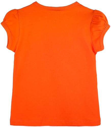 Image of Lilax Girls Short Puff Sleeve Cotton T-Shirt, Toddler & Little Girls Top | 95% Cotton Puff Sleeve Tee; Crewneck, Short Sleeve; Toddler & Girls Sizes 2T-12; for School, Play & Everyday; Machine Wash