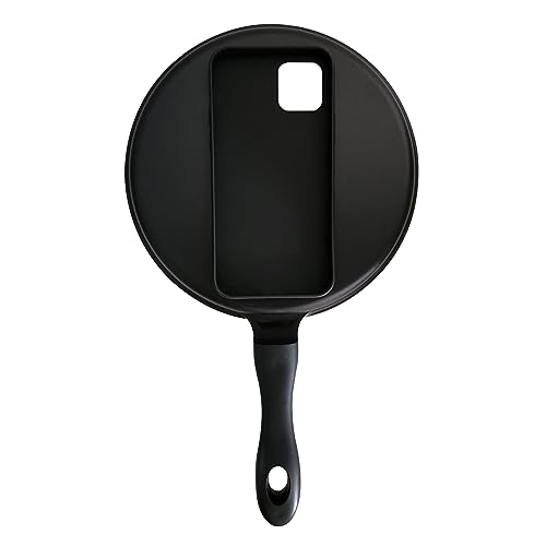 Funny Fried Cooking Egg Phone Case, Frying Pan Creative Phone Case for iPhone 14 13 11 12 Pro max X XS XR Silicone Case Cover (for iPhone 13)