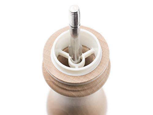 PEUGEOT - Paris u'Select 22 cm Salt Mill + Rock Salt Included - 6 Predefined Grind Settings - Made with PEFC Certified Wood - Made in France - Natural Colour