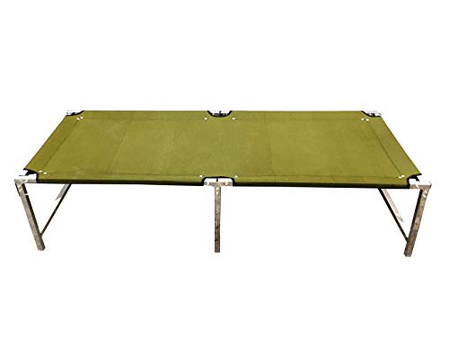 Gitesh Folding Bed for Sleeping Guest Single Portable Beds Space Saving Stainless Steel Bed Frame Foldable Palang Cot for Camp Bed, Home, Bedroom (Set of 1 pcs)