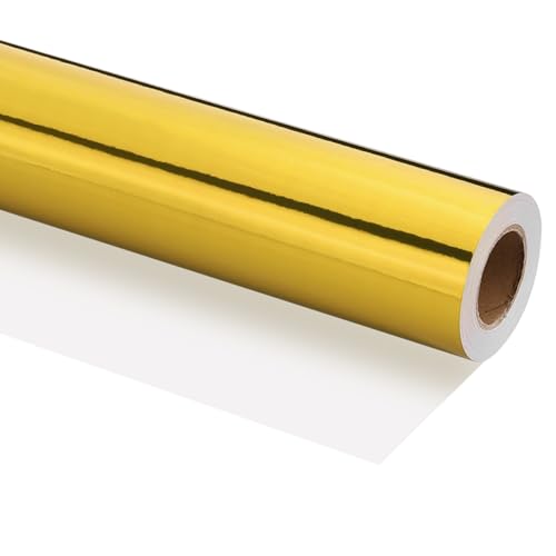 Papier métallisé mat jaune luxe pour emballage PATIKIL