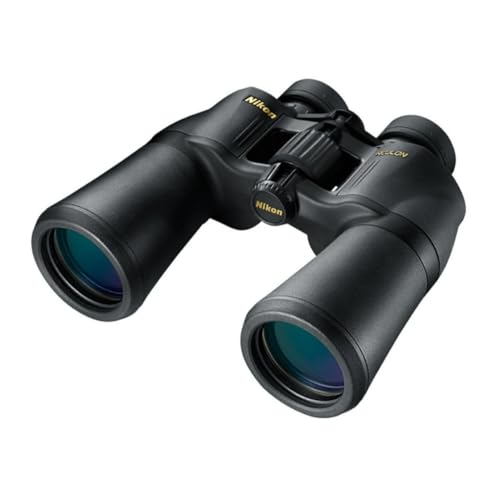 Nikon ACULON A211 10x50 Binocular | Multilayer coating, Porro prism Binocular with turn and slide eyecups, Tripod Adaptable | Official Nikon USA Model