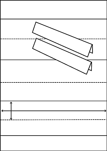 OfficeGear Wide Tent Cards 4-up [55 Sheets