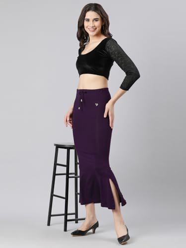 Image of TWIN BIRDS Saree Shapewear for Women | Super Soft Viscose Elastane Saree Petticoat Skirt | Stretchable & Comfortable SareeShaper