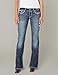 ARIAT Women’s Mid Rise Stretch Entwined Boot Cut Jean Marine