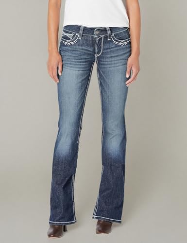 ARIAT Women's R.e.a.l. Mid Rise Straight Leg Jean-dotd