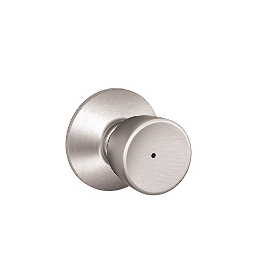 Schlage F40BEL626 Bell Privacy Knob, Satin Chrome