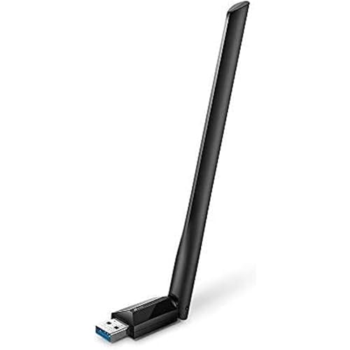 TP-Link USB WiFi Adapter for Desktop PC, AC1300 USB 3.0 Wireless Dual Band Network Adapter with High Gain Antenna(Archer T3U Plus), MU-MIMO, Windows 11/10/8.1/8/7/XP, Mac OS 10.9-10.15