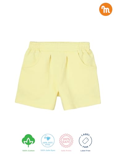 Image of Milou Girls 100% Cotton Stripes Allover Print Biowash Shorts | Soft & Breathable, Safe Dyes, Label-Free Comfort
