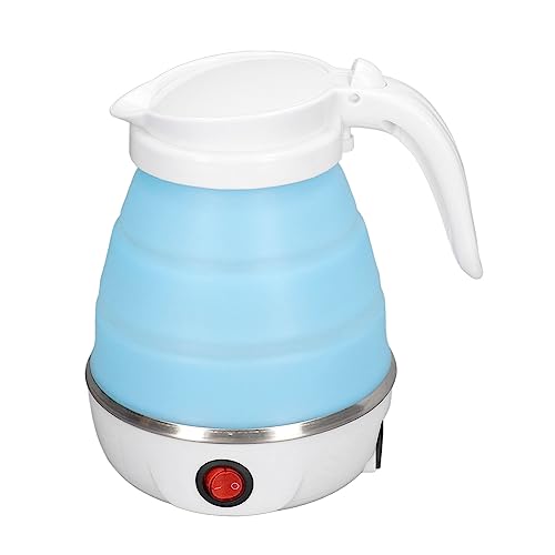 Tetera eléctrica plegable de viaje de silicona y acero inoxidable 0.6L miniatura 4