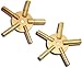 2 Pieces 5-in-1 Odd/Even Number Brass Clock Winding Key