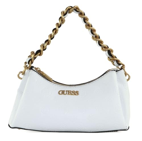 Sac porté épaule trois compartiments blanc logo Geva chic
