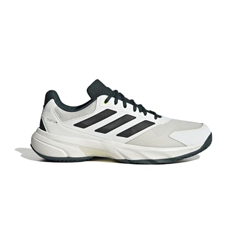 adidas Herren CourtJam Control 3 Clay Tennis Shoes, Off White/core Black/Aurora ivy, 44 2/3 EU – Ansicht 3