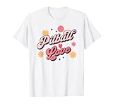 cute pitbull love, vintage pitbull mom dad dog lovers retro maglietta