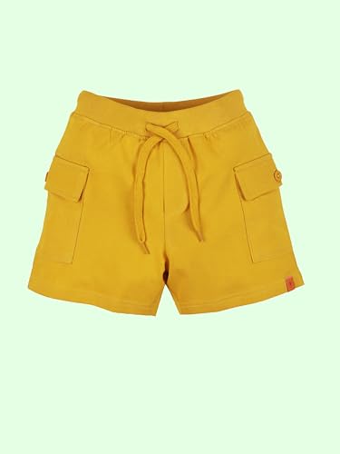 Image of KiddoPanti Boys 100% Cotton Knitted Above Knee Length Basic Cargo Shorts