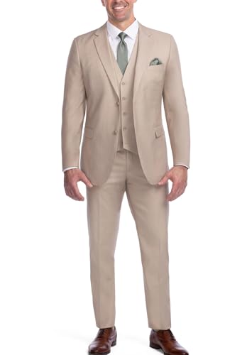 Men's 3 Piece Suits Tuxedo Single Breasted 2 Button Slim Fit Formal Business Jacket Vest Pants for Wedding Dinner3