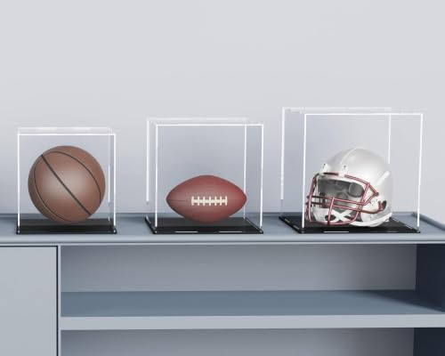 Image of Premium Acrylic Display Box with Black Base | Transparent Dust-Resistant Cube for Toys, Models & Memorabilia (12x12x12 inch)