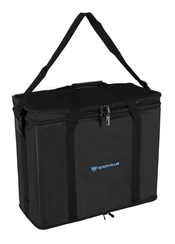 Image of Rockville RRB45 V2 4U Portable Rack Bag Double-Sided Case with 16 inch Depth