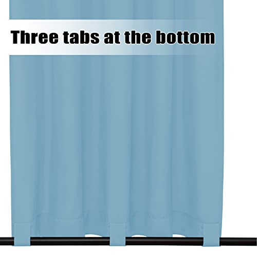 Easy-Going Outdoor Curtains Waterproof Windproof Weatherproof Curtain for Patio, Cabana, Porch, Pergola and Gazebo, Grommet Top and Tab Bottom Drape, 1 Panel, 54x120 inch, Sky Blue