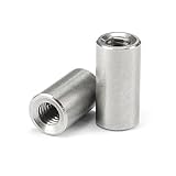 UZAMIRLEX Passstift mit Innengewinde, 304 Edelstahl M2.5 bis M8 Innengewinde Ortung Passstifte Packung mit 25 Silber(55MM-M5X8MM)