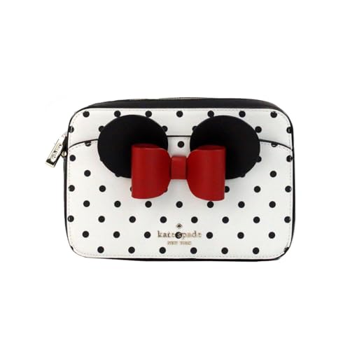 Kate Spade X Disney Minnie Mouse Polka Dot Crossbody Camera Bag (White Multi)