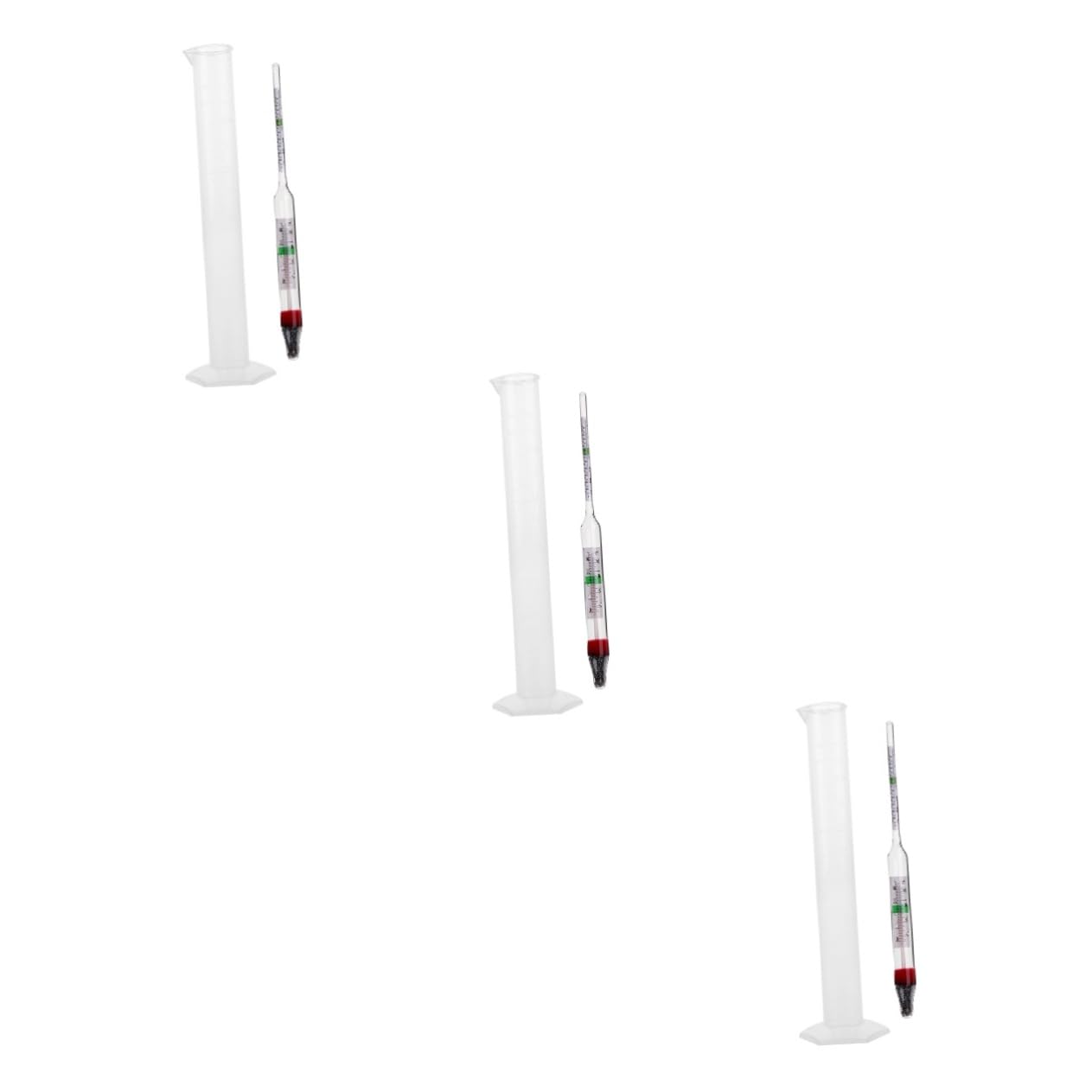 GLEAVI 3sets Tester Per Salinità Idrometro Per Acquari Con Cilindro Graduato Da Misuratore Di Salinità Per Ambienti Marino e Dolce Strumento Di Precisione Per Monitoraggio Kit