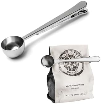 Busstier Mandallı Kahve Ölçü Kaşığı Paslanmaz Çelik Çok Fonksiyonlu Renkli Tasarım Kahve ve Çay İçin Pratik Ölçüm Kaşığı - Görsel 1