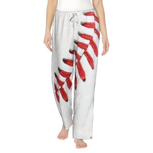 Pantalon de pyjama de baseball doux avec poche, le cadeau idéal pour maman et fille