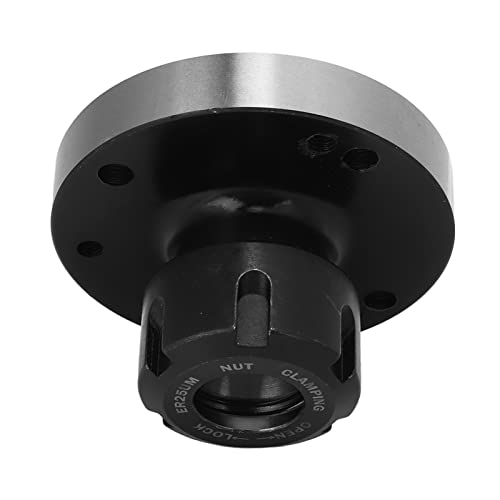 Chuck Seat, 80mm Diameter Clamping High Hardness ER25 Collet Holder for Lathe