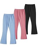 🌸[Coupe à la mode] : la coupe évasée souligne visuellement les lignes des jambes et rend les jambes plus longues et plus droites. Ce pantalon évasé classique et tendance pour fille donne à votre enfant un look confiant en toutes occasions.