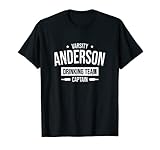 Anderson Drinking Team Captain South Carolina Beer Lover SC T-Shirt