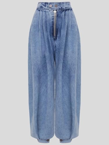 NIFTRIRY High Waisted Zipper Up Baggy Jeans Women Trousers Wide Leg Jeans Woman3