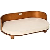PawHut Haustiersofa Hundesofa mit Kissen Erhöhtes Katzensofa Hundecouch Hundebett mit...