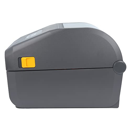 Zebra ZD421d Drucker mit Abreißkante - 203 DPI - Thermodirekt - 104 mm max. Druckbreite, BTLE, USB, USB-Host Schnittstellen (ZD4A042-D0EM00EZ), grau (dunkel)